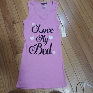 NEW BOBBIE BROOKS Ladies' Medium KNIT TANK TOP "Love My Bed" Pajama